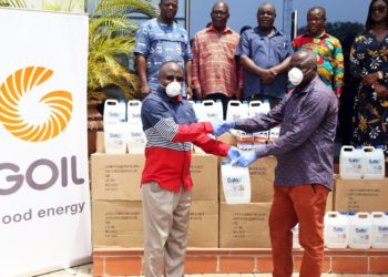 GOIL donates PPEs, sanitizers to drivers to fight coronavirus spread