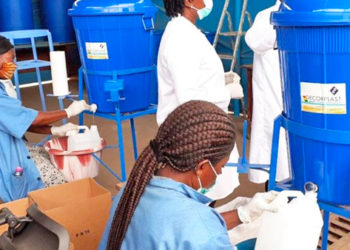 GRA produces sanitizers for staff