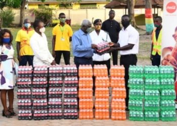 COVID-19: Coca-Cola Ghana donates food items, beverages to needy residents of Tema West