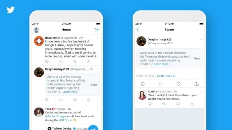 Twitter launches labels, warnings on misleading COVID-19 information