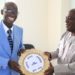 Mr. S.K. Boafo, Board Chairman of the Minerals Commission, receiving the ‘Gold Star Order of Leadership Excellence’ in Service to Humanity Award
