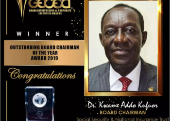 SSNIT Board Chair adjudged outstanding Board Chairman of 2019