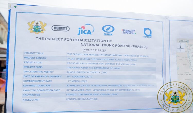 31.2km Assin Praso-Assin Fosu Road to be Completed in November 2023