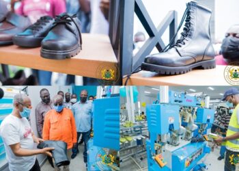 President Akufo-Addo Commissions Gh¢6.2 Million Shoe Manufacturing Factory