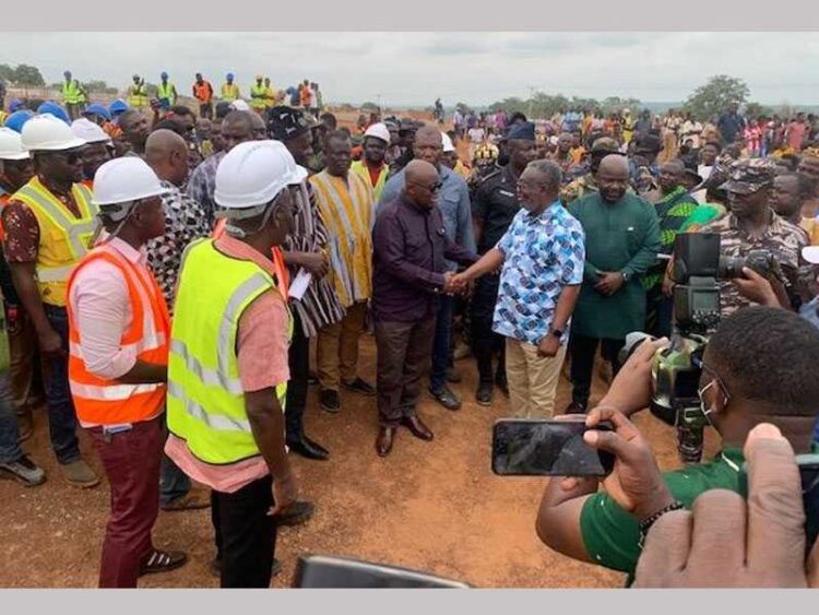 President inspects ‘Agenda 111’ project at Kpandai